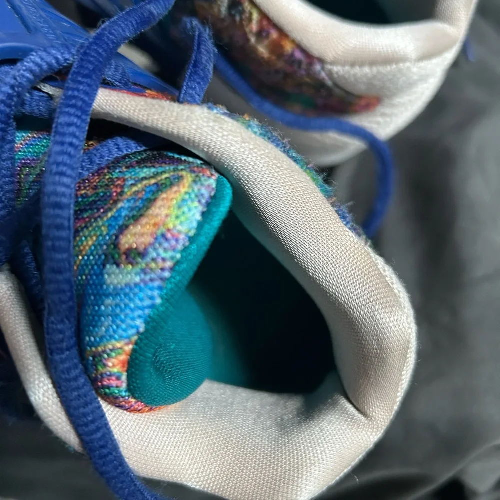 Nike Red and Blue Sneakers Vibrant Design